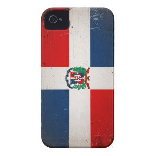 Vintage Cool Grunge Dominican Flag iPhone 4 Case Mate Cases