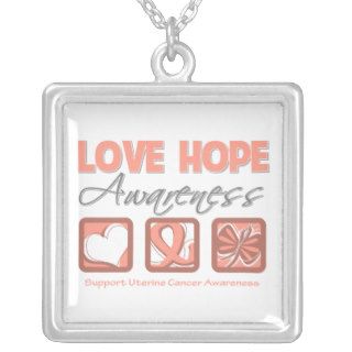 Uterine Cancer Love Hope Awareness Jewelry