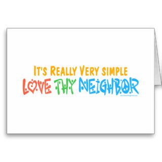 Love Thy Neighbor Cards