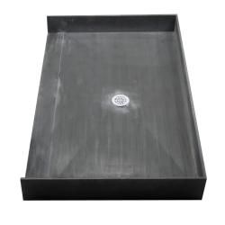 Tile Ready Shower Pan 30x54 inch Center Barrier Free PVC Drain Tile Redi Shower Kits