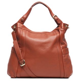 Presa Kennington Oversized Chestnut Leather Hobo Bag Presa Hobo Bags