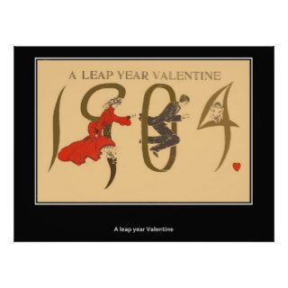 A Leap Year Valentine Poster