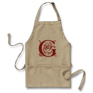 Fancy Letter G Aprons