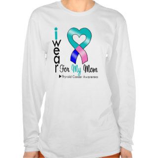 Thyroid Cancer Ribbon For My Mom T Shirts