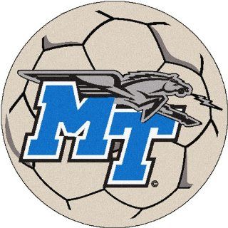 FANMATS NCAA Middle Tennessee State Univ Blue Raiders Nylon Face Soccer Ball Rug Automotive