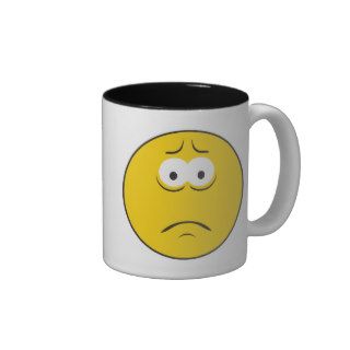 Sad Frowning Smiley Face Mug