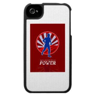 Runner Running Power Retro Poster iPhone 4 Cases