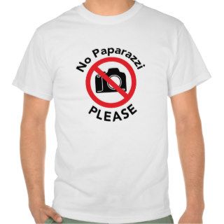 No Paparazzi Please   Almost Famous T shirt