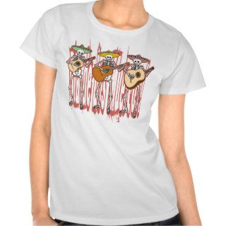 Mariachi Skeleton Trio T shirt
