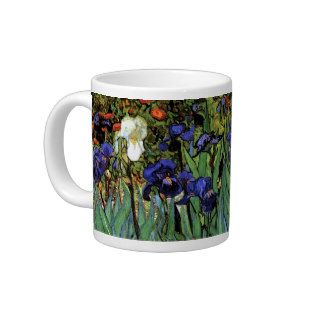 Van Gogh Irises (F608) Vintage Fine Art Extra Large Mugs