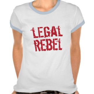 Legal Rebel Ringer T— Red Logo Tshirts