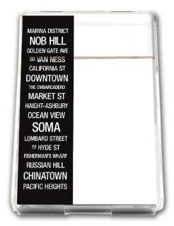 Noteworthy Collections Bus Roll San Francisco Notepad with Acrylic Holder Health & Personal Care