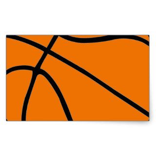 Basketball Gear Rectangle Stickers