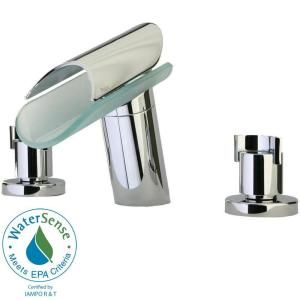 La Toscana Morgana 8 in. Widespread 2 Handle Low Arc Bathroom Faucet in Chrome 73CR214VRLFEX