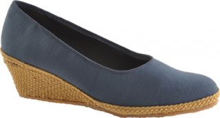 Womens Beacon Shoes Newport   Navy Canvas Slip on Shoes