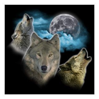 Wolves Moon Poster