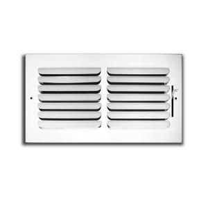 TruAire 10 in. x 6 in. 1 Way Fixed Curved Blade Wall/Ceiling Register H401M 10X06