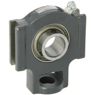 Browning VTWS 116 Ball Bearing Take Up Unit, Setscrew Lock, Non Expansion, Regreasable, Contact and Flinger Seal, Cast Iron, Inch, 1" Bore, 17/32" Slot Width, 3" Frame Width Take Up Block Bearings