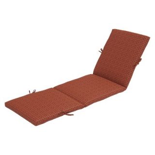 Threshold Outdoor Chaise Lounge Cushion   Orange Lattice