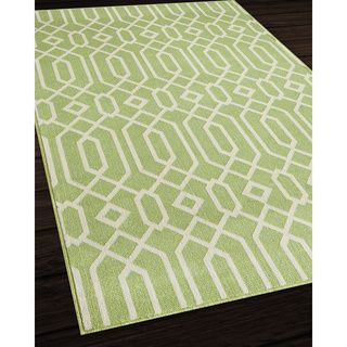 Links Green Indoor/ Outdoor Rug (18 X 37)