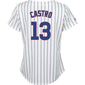 Chicago Cubs Starlin Castro Majestic MLB Womens Replica Player Jersey
