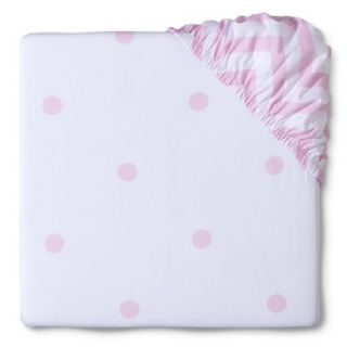 Pink Chevron Woven Fitted Crib Sheet by Circo