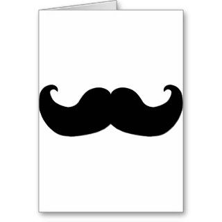 Black Mustache Greeting Card