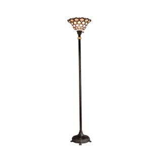 Dale Tiffany Peacock Torchière Floor Lamp