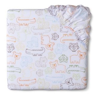 Animal Kingdom Woven Fitted Crib Sheet by Circo