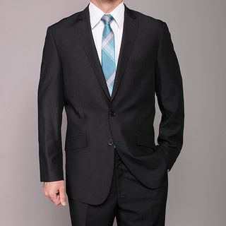 Men's Black 2 button Slim fit Suit Suits
