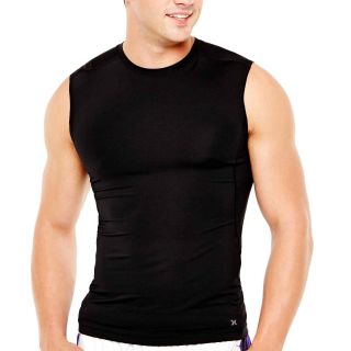 Xersion Core Compression Muscle T Shirt, Black, Mens