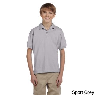 Gildan Gildan Youth Dryblend 50/50 Jersey Polo Shirt Grey Size L (14 16)