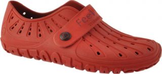 Barefooters Classic   Fire Red Cork Slip on Shoes