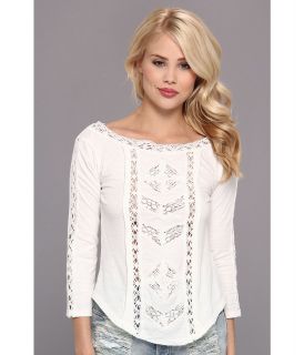 Free People Truly Madly Lace Top Womens T Shirt (White)