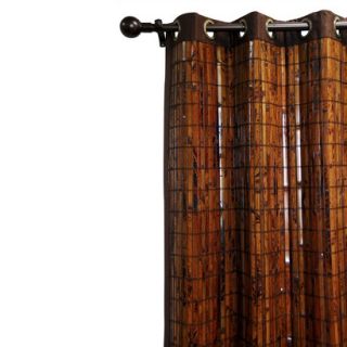 Bamboo Grommet Window Panel   Brown (54x84)