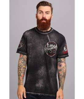 Affliction Gettysburg S/S Cross Top Tee Mens T Shirt (Black)