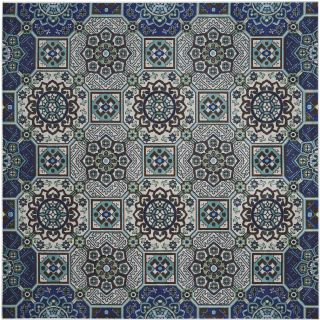 Mohawk Home Mosaic Fountain Indoor/Outdoor Square Rug