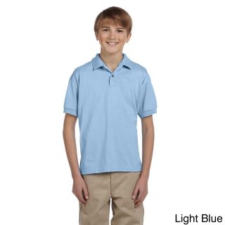 Gildan Gildan Youth Dryblend 50/50 Jersey Polo Shirt Blue Size L (14 16)