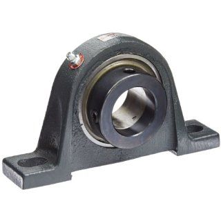 Browning VPE 122M Pillow Block Ball Bearing, 2 Bolt, Eccentric Lock, Contact and Flinger Seal, Ductile Iron, Inch, 1 3/8" Bore, 1 7/8" Base To Center Height