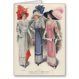 1911 Edwardian Fashion Card