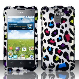 [ 123 Go ] for Huawei Premia 4g M931 (Metropcs) Rubberized Cover   Colorful Leopard Free Lucky String Wooden Money Bag Bracelet Jewelry Cell Phones & Accessories