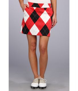 Loudmouth Golf Red and White and Black Skort Womens Skort (Red)