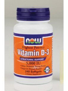 Now Foods Vitamin D 3 5,000 IU   240 Softgels Health & Personal Care