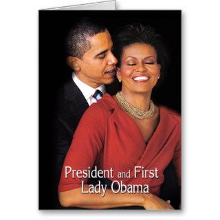 The Whisper (President & First Lady Obama) Greeting Cards