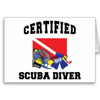 Certified SCUBA Diver Greeting Cards