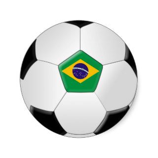 Brazil Soccer Ball Stickers