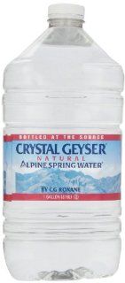 Crystal Geyser Water, 128 ounces (Pack of6)  Bottled Drinking Water  Grocery & Gourmet Food