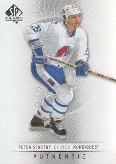 2012 13 Upper Deck SP Authentic Hockey #128 Peter Stastny Quebec Nordiques NHL Trading Card Sports Collectibles