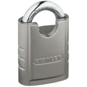 Stanley National Hardware 2.362 in. Solid Body Padlock in Silver CD8820 STEEL PDLK 60MM