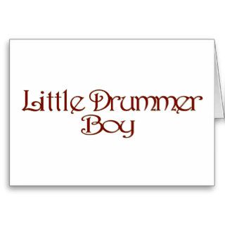 Little Drummer Boy Greeting Cards